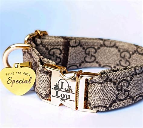 gucci dog collat|gucci dog collars and leashes.